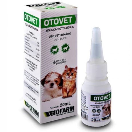 Otovet 20mL - Solução Otológica P/ Cães e Gatos
