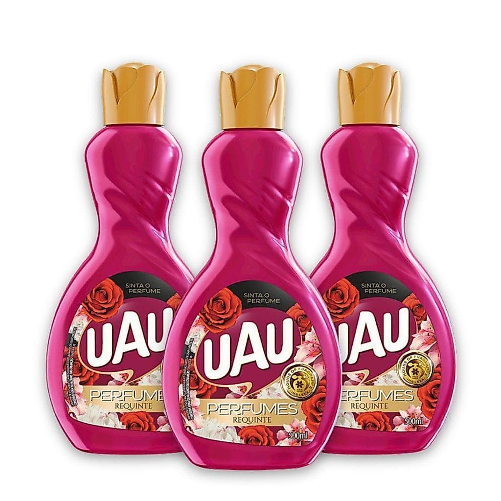 Kit 3un Limpador 500ml UAU Perfume Requinte