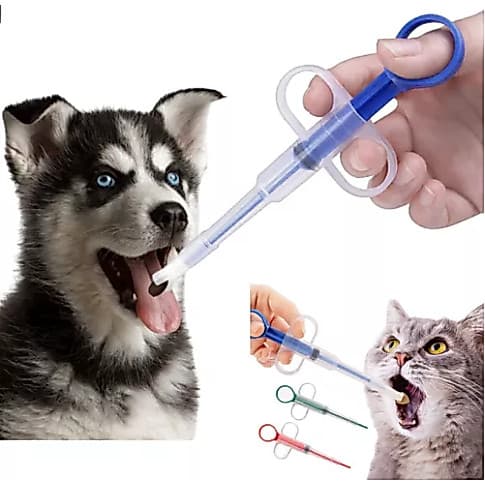 Aplicador De Comprimidos remédios Alimentador Pet Seringa Para Cães e Gatos