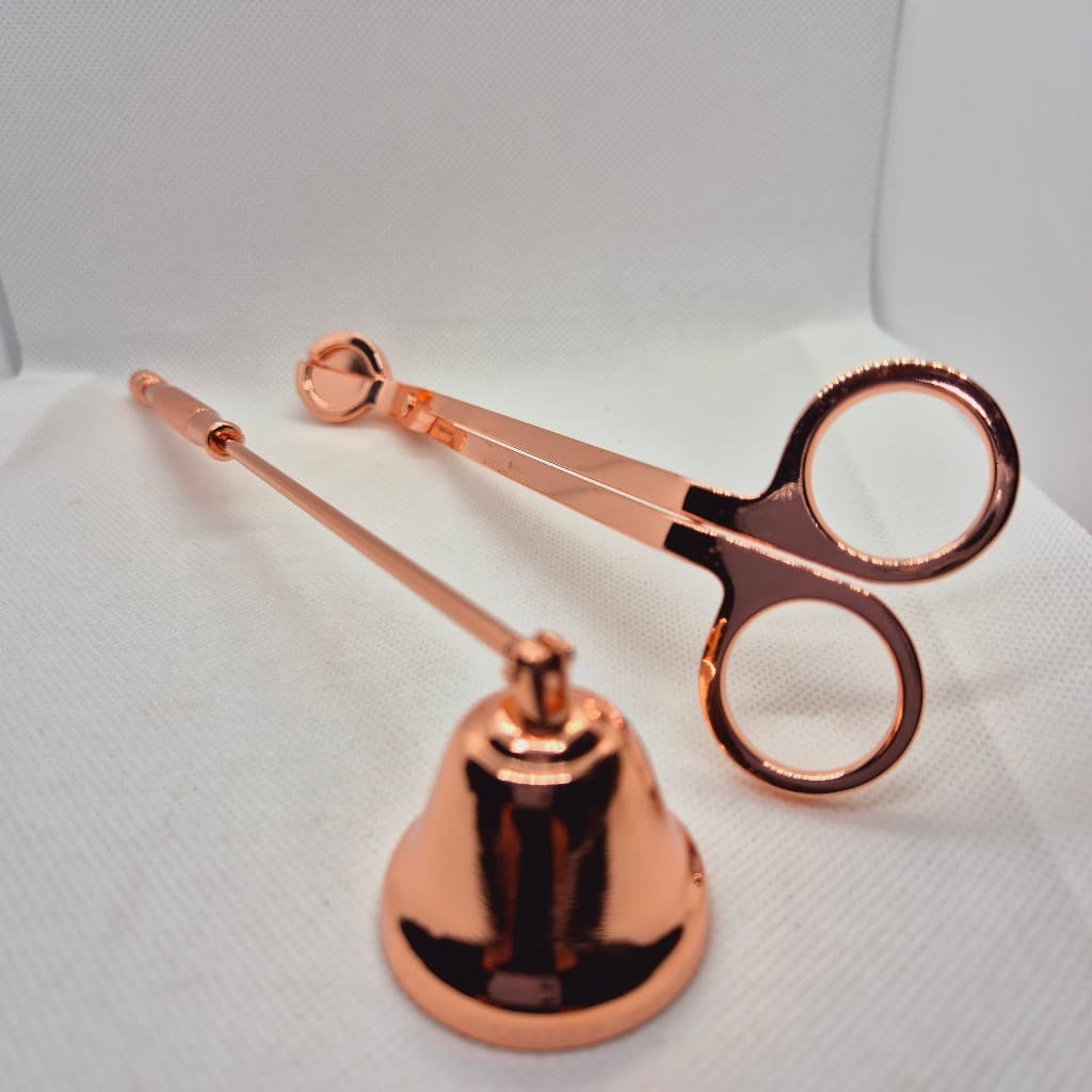 TESOURA E ABAFADOR PARA VELAS KIT TESOURA E ABAFADOR PARA VELAS SEGURANÇA PRESENTE CONJUNTO DE UTENSILIOS PARA VELA