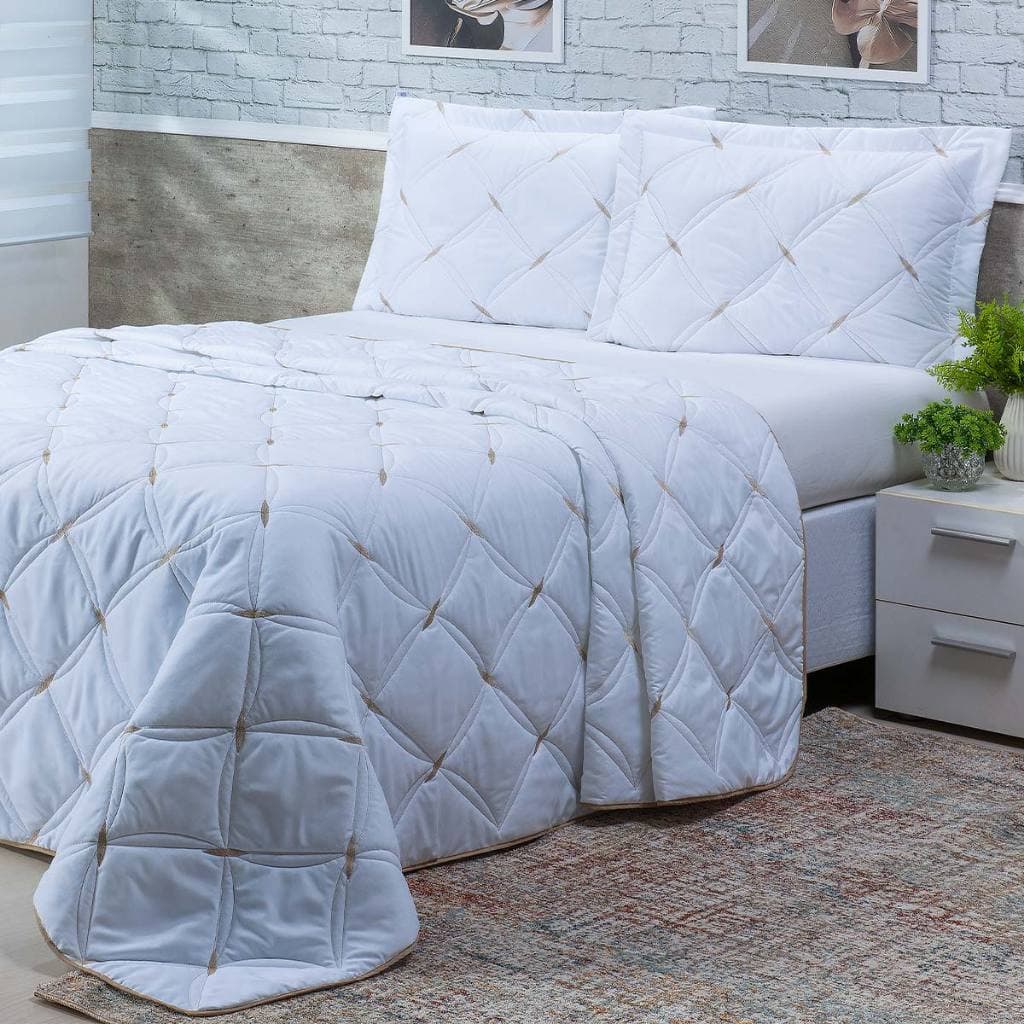 Cobre Leito Unique SOLTEIRO CASAL QUEEN KING 200 Fios Toque Fino de Requinte