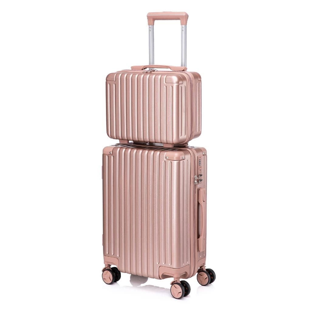 Conjunto Mala De Viagem 10KG E Frasqueira Cadeado TSA Roda Dupla 360° ATP93-2