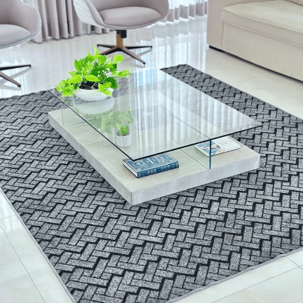 Tapete Para Quarto Sala Tamanho 1.50 x 2.00 Moderno Prático Design Geométrico