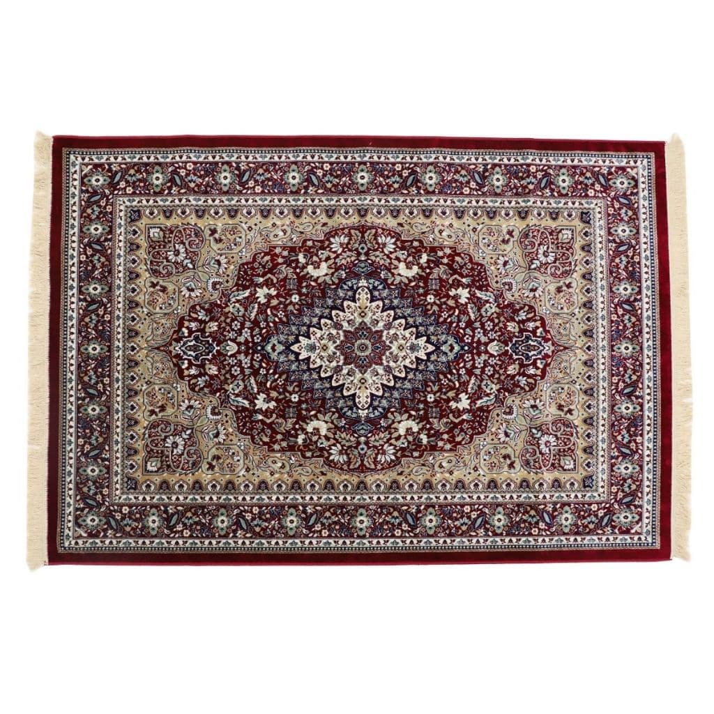 Tapete Persa Belga Luxo Lavável Antialérgico Franjas Elegantes Sala Quarto Varias Cores