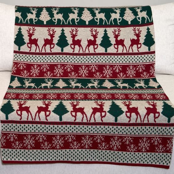 Manta de Inverno Temática Natalina Aconchegante para Decoração Festiva - 40079