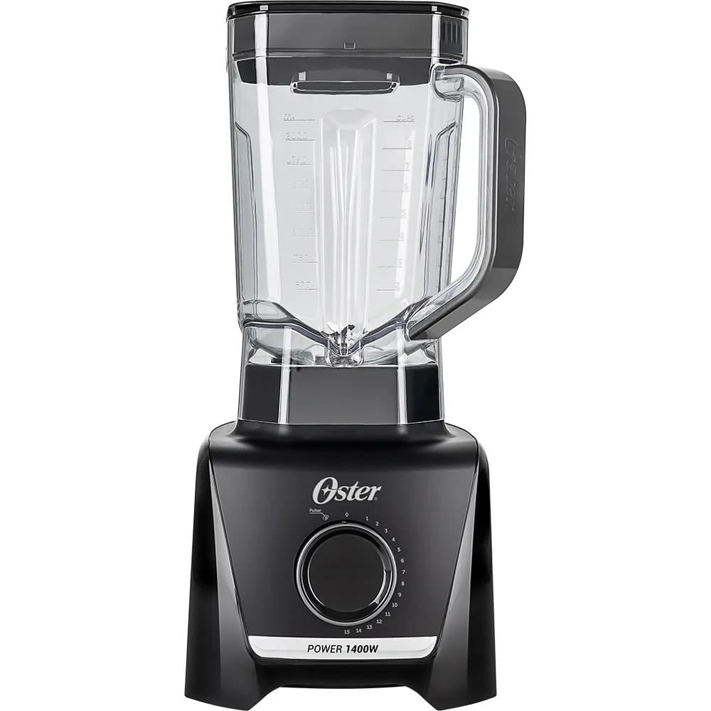 Liquidificador Oster Preto 3,2 Litros 15 Velocidades + Pulsar Preto 220V