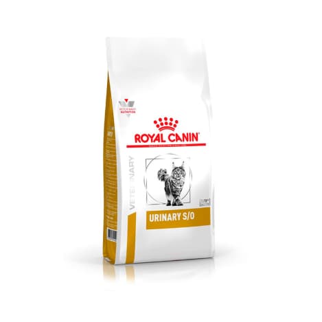 Ração Seca Veterinary Diet Urinary S/O para Gatos com Cálculos Urinários Royal Canin 1,5Kg