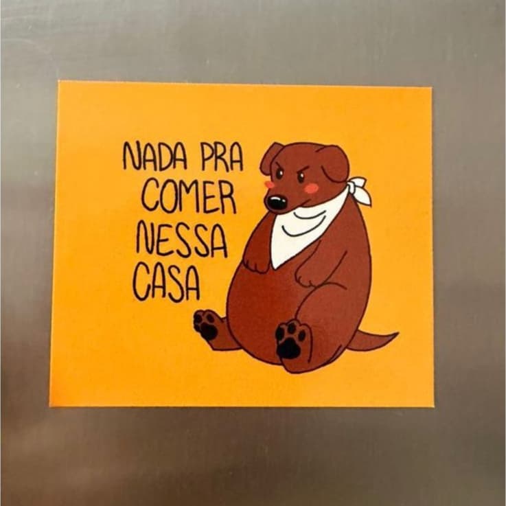 Imã de Geladeira - Nada Pra Comer