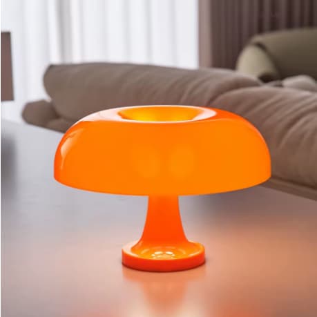 Abajur de Led Cogumelo Luminária Retrô USB para Estudo Quarto Sala Decoração Vintage