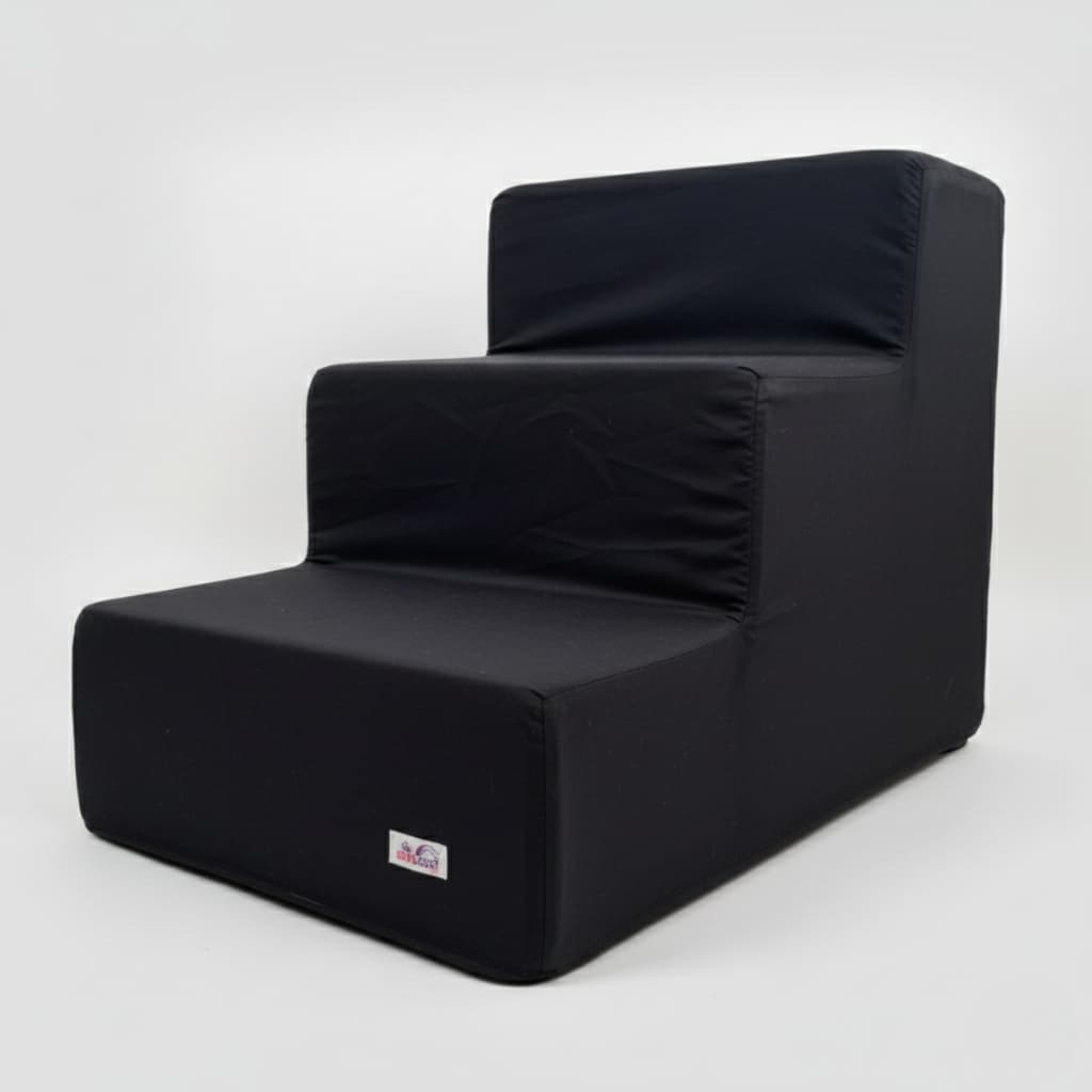 Escada Pet 3 e 4 degraus Largos De Espuma Para Cachorro e Gato Ideal Para Sofá e Cama de 45cm a 60cm