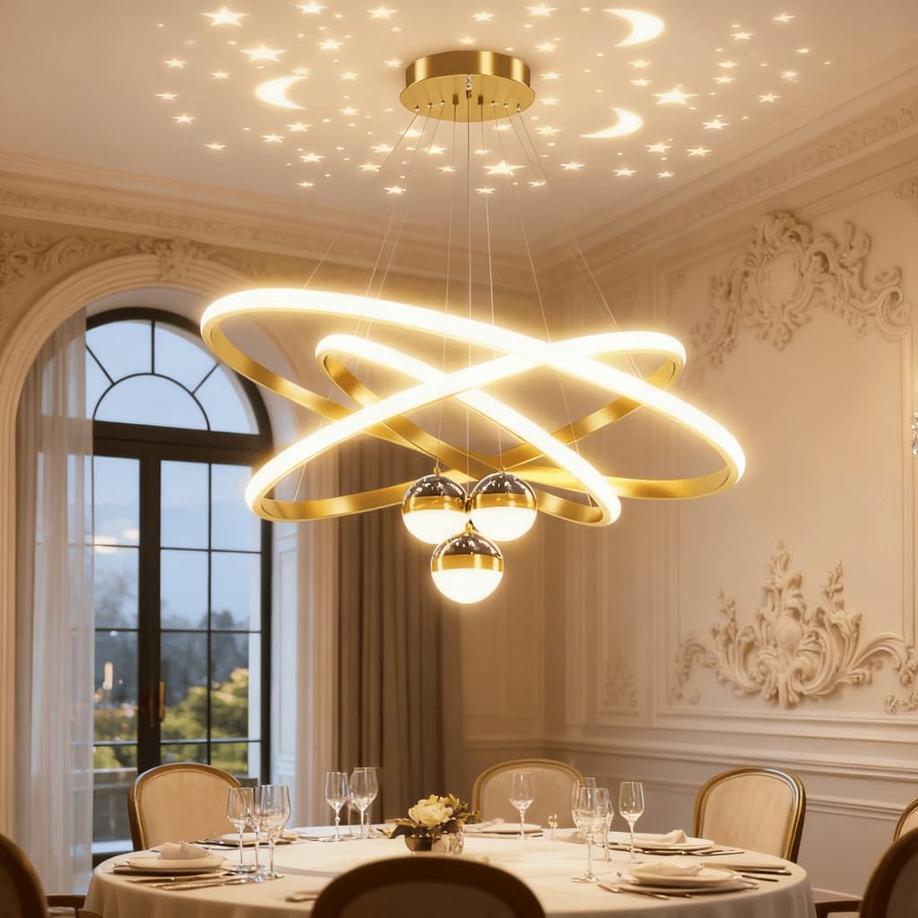 Lustre De Teto Nórdico De Luxo Lustre Para Sala De Jantar e Estar 60*40*20CM Lustre Sala De Jantar 110V-220V