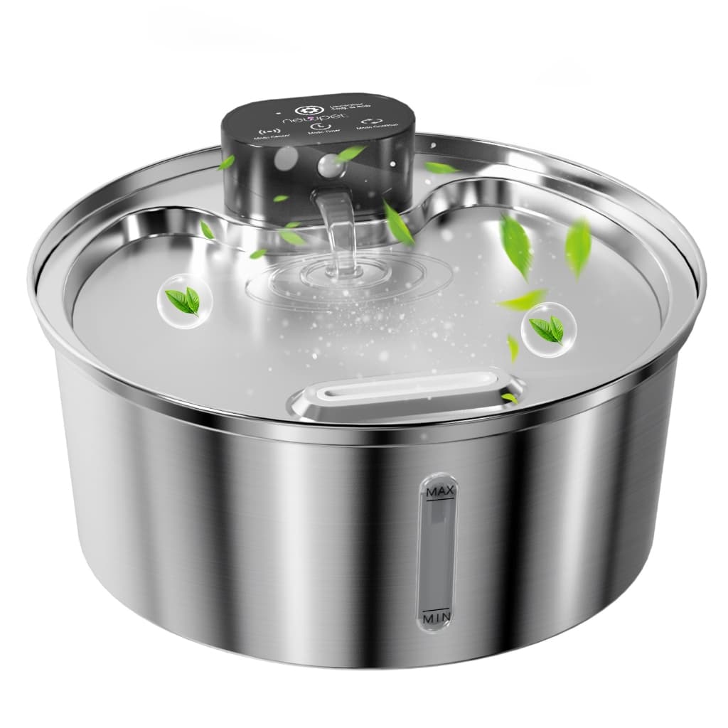 Newpet Inox sensor Bebedouro Gato Acessórios para Animais de Estimação Fonte Para Gatos Tipo Fonte 3.2L - Bivolt