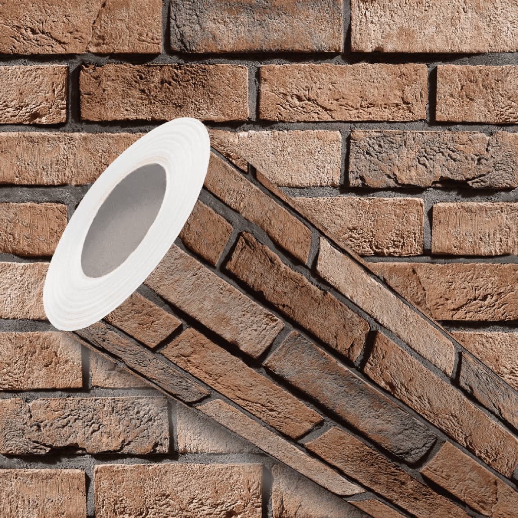 Papel de Parede Vinílico Resistente Tijolinhos Rústicos Marrom Fácil de Aplicar