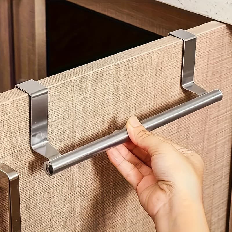 Porta Toalha de Porta com Gancho - Para Toalha de Rosto, Pano de Prato e Utensílios