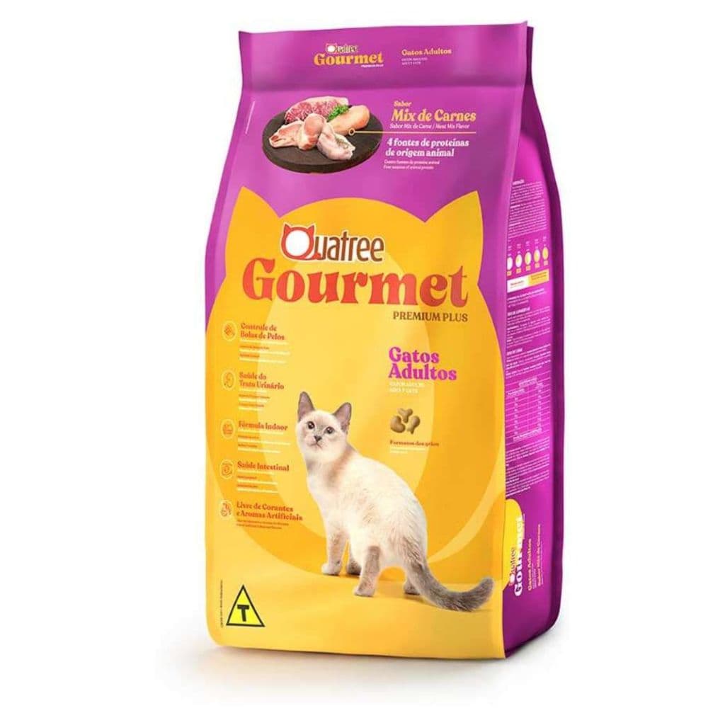 Ração Quatree Gourmet Gato Adulto Mix de Carnes 10,1 kg
