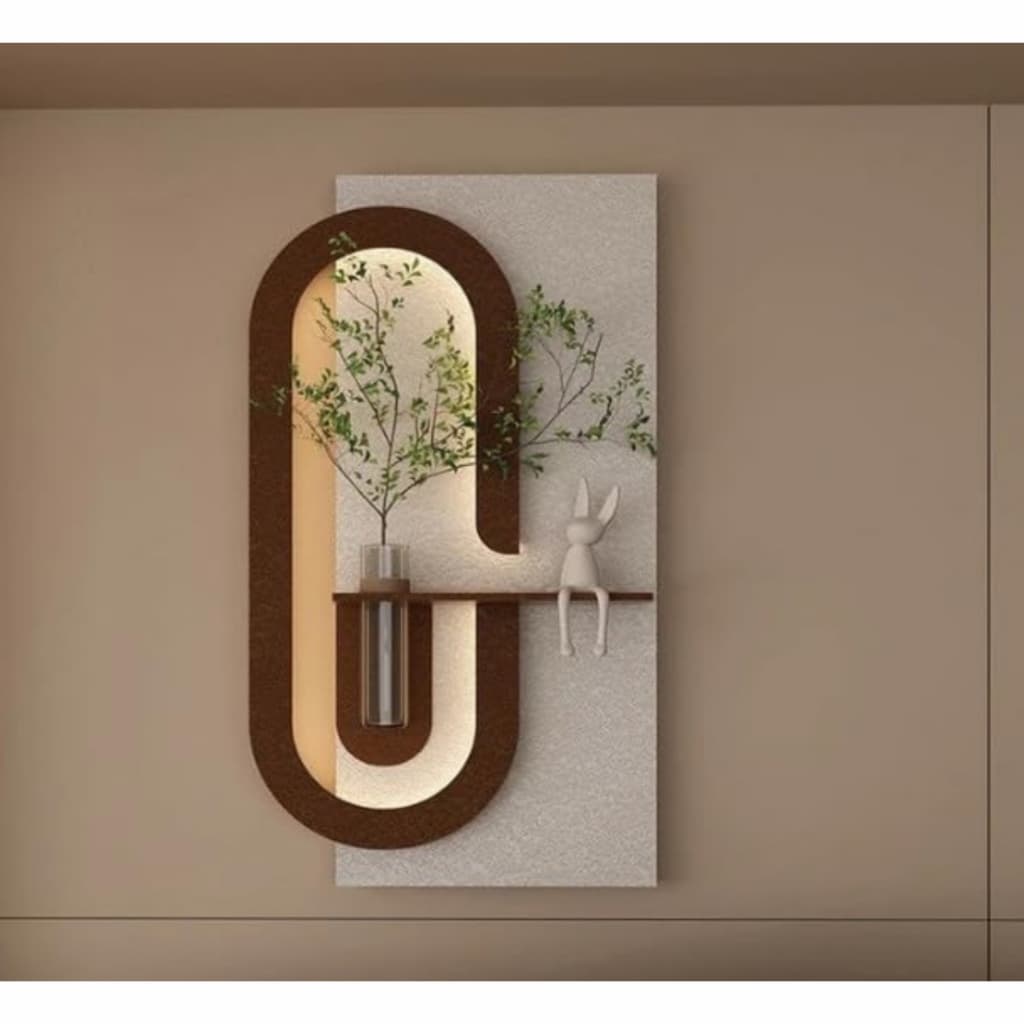 Quadro decorativo iluminação Led Lotus Decor Q21