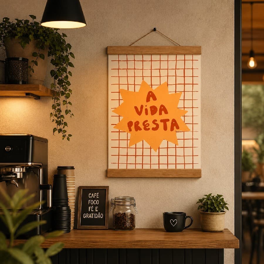 Quadro Decorativo Poster De Ambiente Sala Área Lazer Frases
