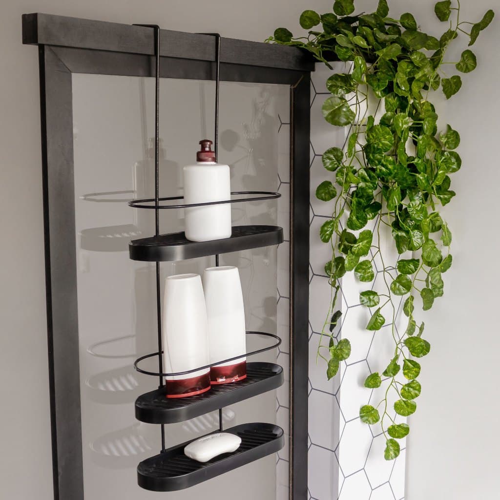 Suporte Porta Shampoo Suporte Box 3 Andares Sem Furos Organizador Banheiro