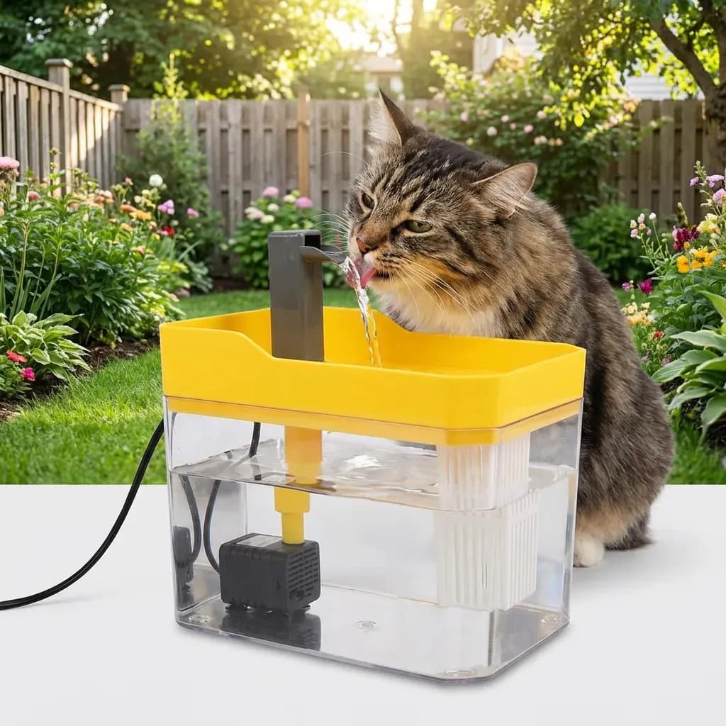 KIT FONTE bebedouro Gatos e Cachorro 110V Automática bebedouro gato Bombinha Aquario 1500ML