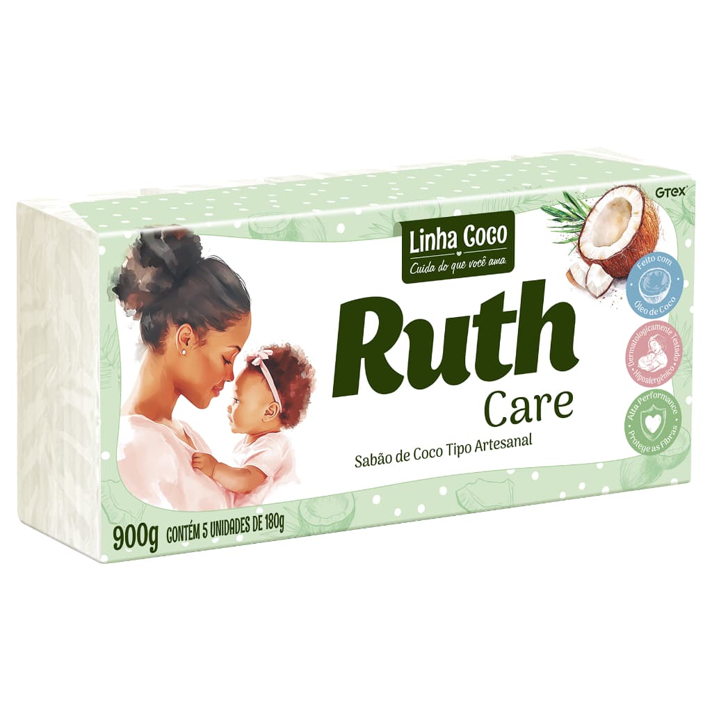 Sabão Pedra Coco Ruth Care 5X180G