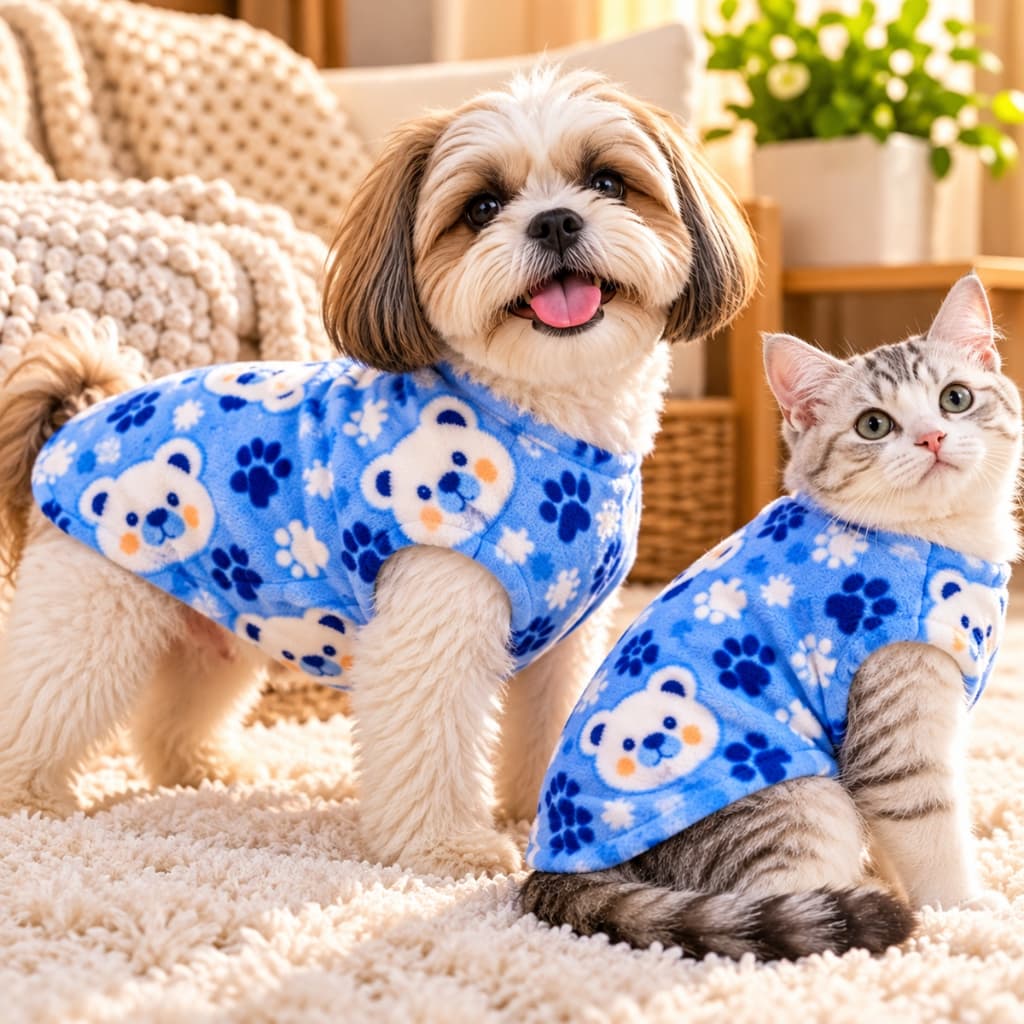 Roupa Pet Cachorro Gato Soft Inverno Macho e Fêmea