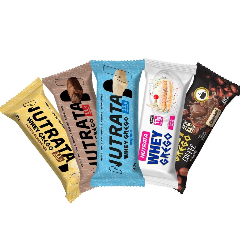 Barra Whey Grego Display 12Und - Nutrata