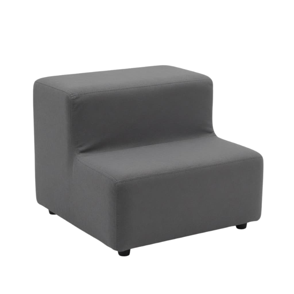 Escada Estofada Escadinha 2 Degraus Para Pet Gato Cachorro Subir No Sofá Luxo Suede