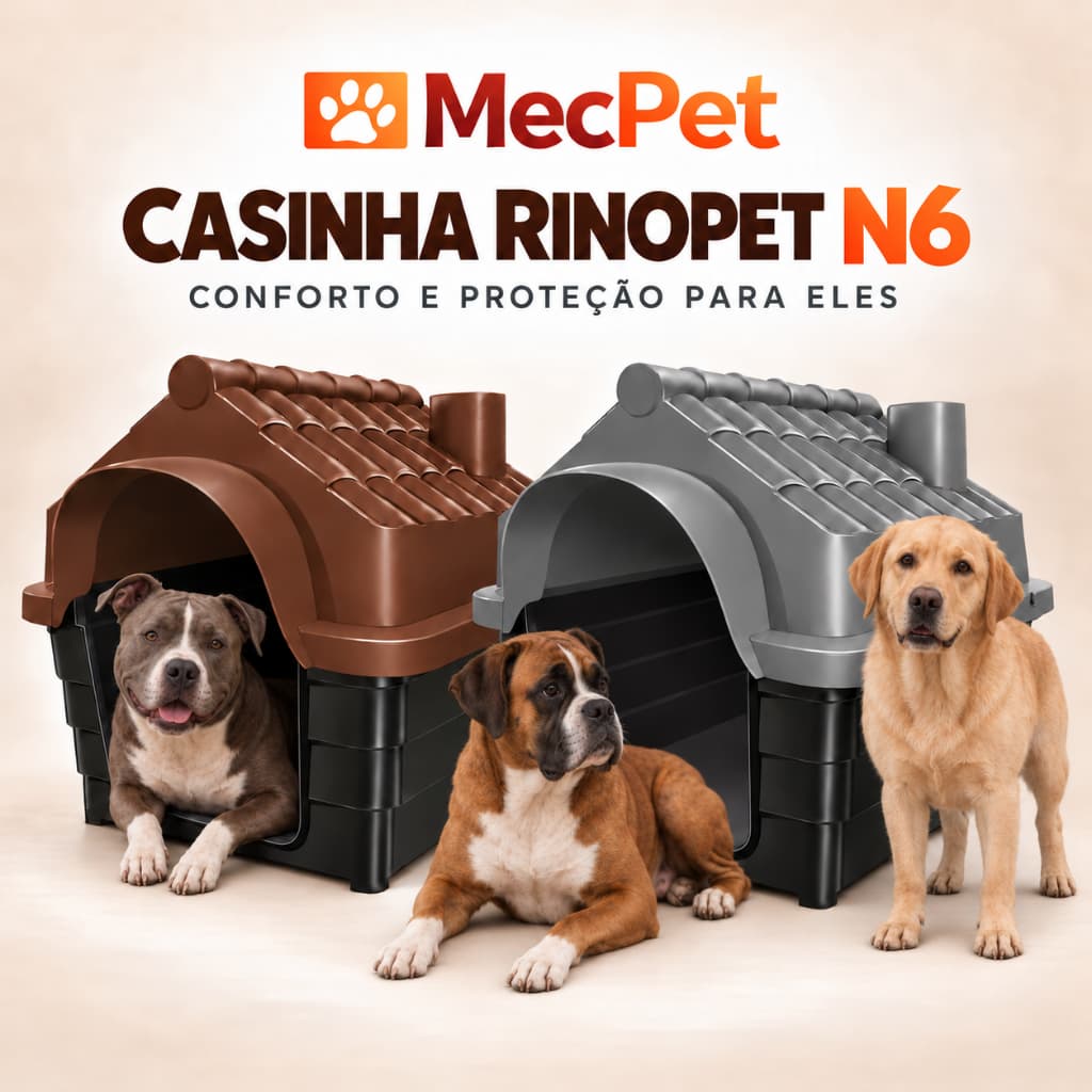 Casa Casinha Plastica De Cachorro Cães N6 Desmontável