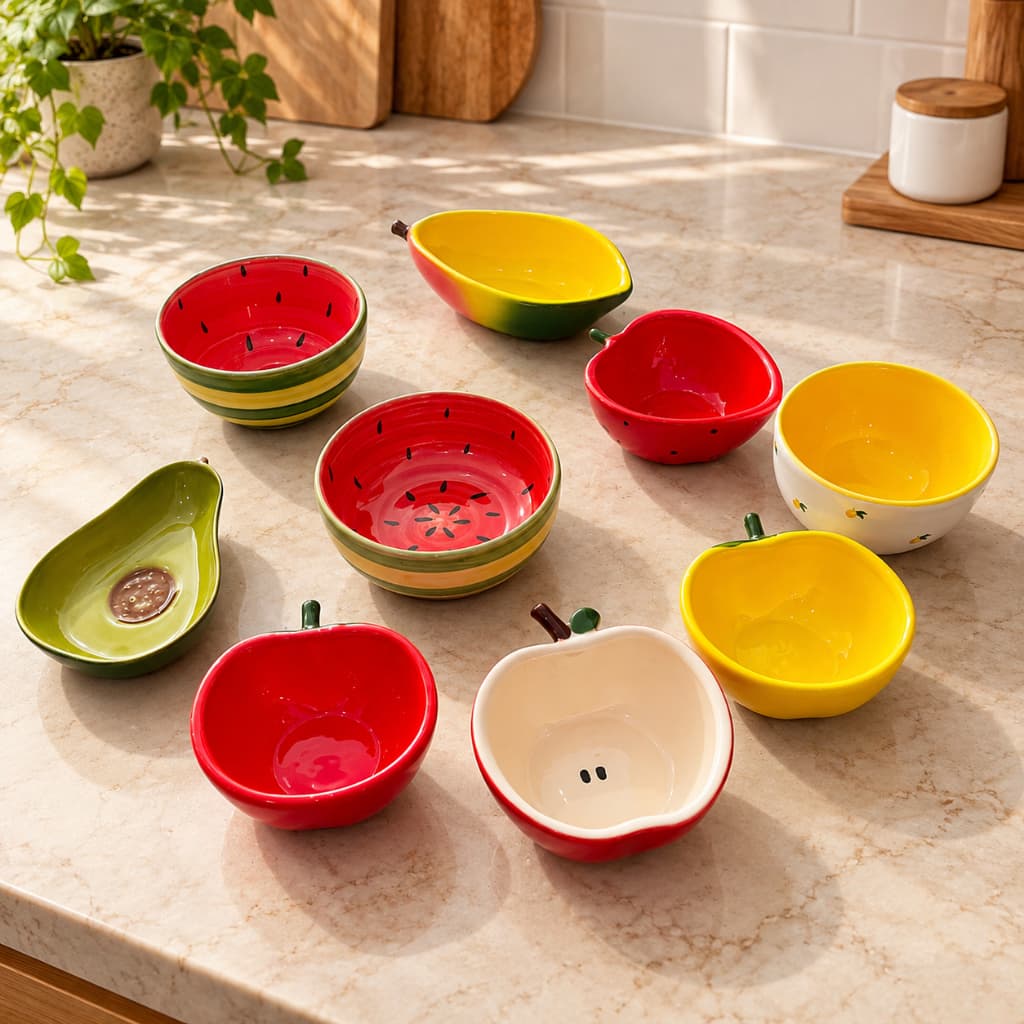Bowl Tigelas de Cerâmica Frutas Artesanal Ideal para Frutas Sobremesas Doces