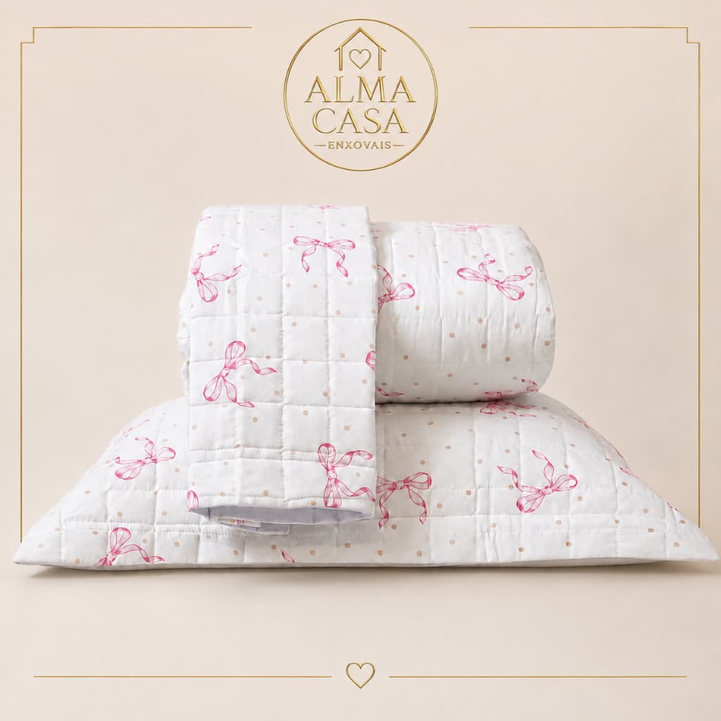 KIT COBRE LEITO LAÇOS DECORATIVO SOLTEIRO CASAL QUEEN KING QUARTO ALGODÃO