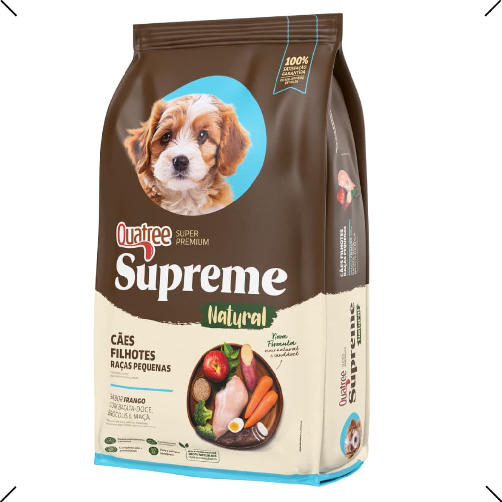 RAÇÃO QUATREE SUPREME FILHOTE RAÇA PEQUENA 10KG