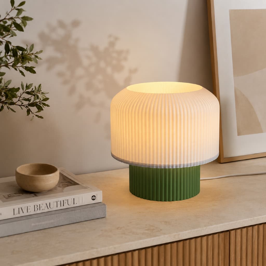 Luminaria De Mesa Minimalista Abajur Cogumelo Moderno Luz Quente Aconchegante Luz De Cabeceira