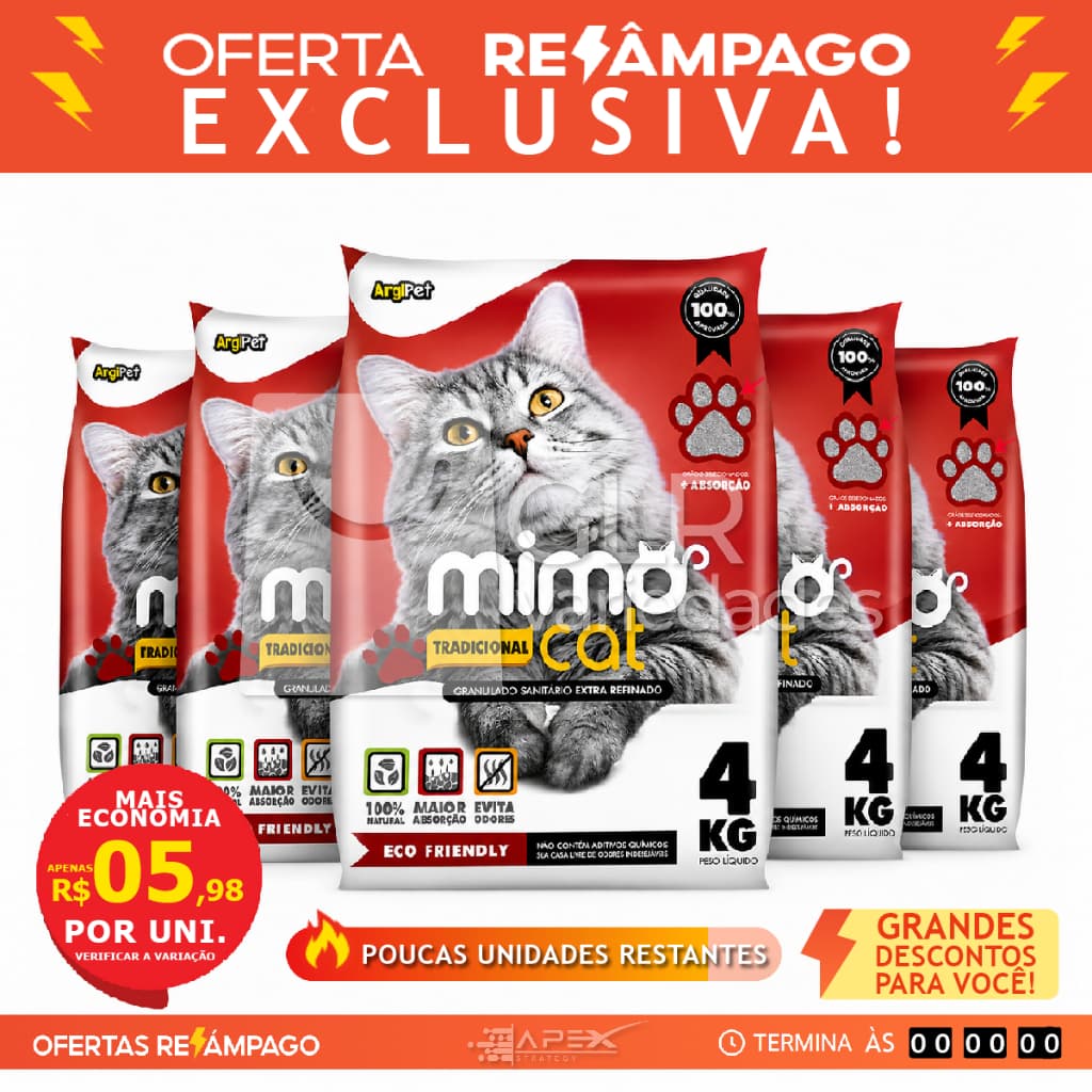 20 a 4kg areia sanitaria higienica mimocat super premium argila ecologica absorvente para gatos
