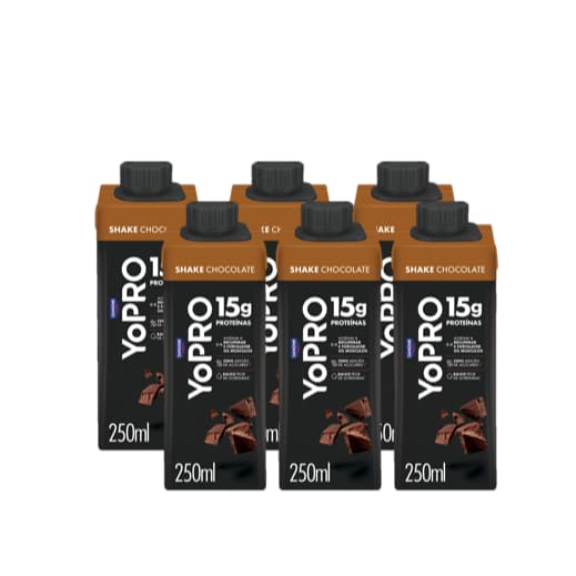 Kit 6 YoPRO Bebida Láctea UHT Choco 15g de proteínas 250ml
