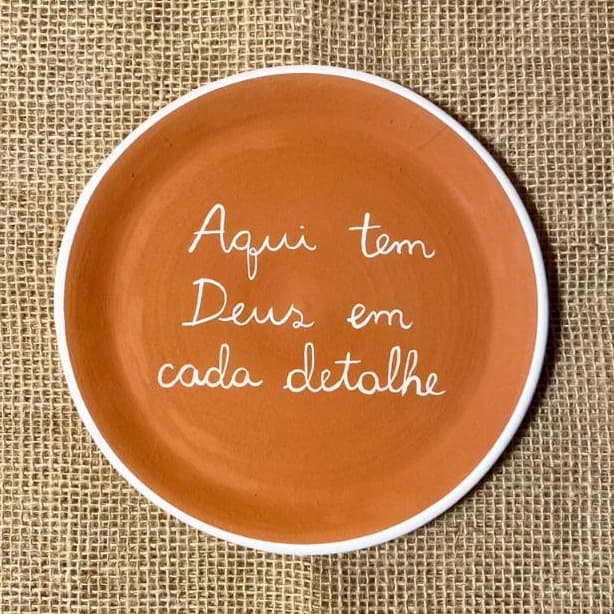 PRATO DECORATIVO TERRACOTA 18CM