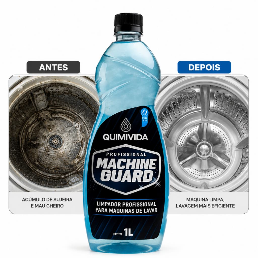 Limpador de máquina de lavar Machine Guard | remove resíduos sem danificar a máquina
