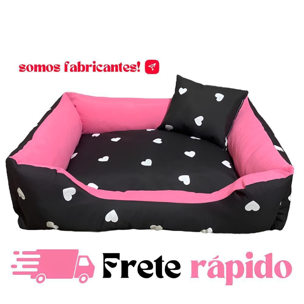 Cama Pet DOG SILICONIZADA Caminha PARA Cachorro Médio LUXO ENCHIMENTO MACIO+  travesseirinho