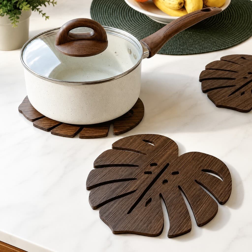 Kit 2 4 e 6 Descanso Apoio Suporte Panela quente Proteção Pratos Jarras Suco Café Panelas Decoração Casa Cozinha
