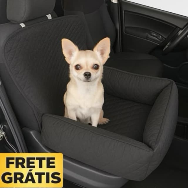 Assento Pet para Carro Banco Dianteiro Impermeável Lavável Caminha Cachorro Pequeno