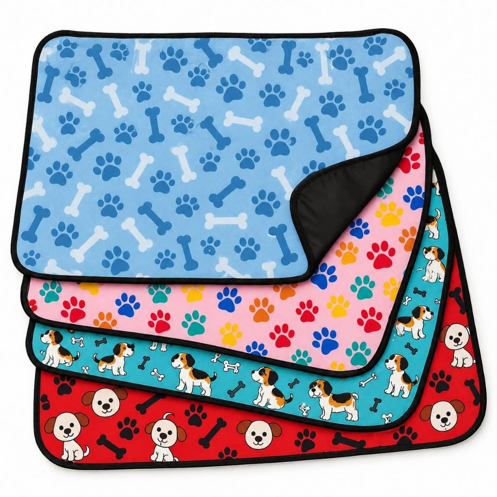 Tapete Higiênico lavável Estampado premium Pet 70x50cm 300 Lavagens - Impermeável Absorvente