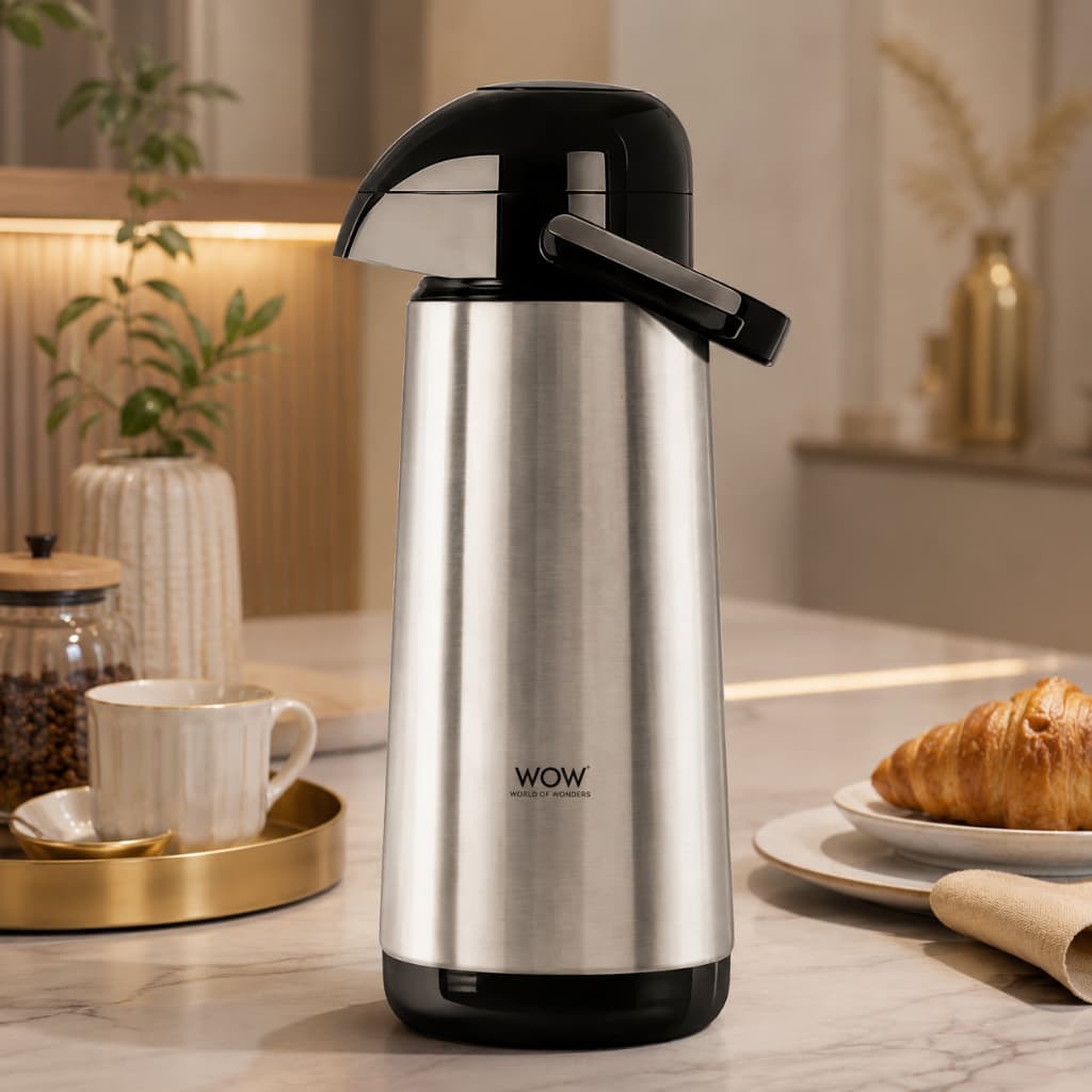 Garrafa Térmica Inox Café Bomba De Pressão 1,9L