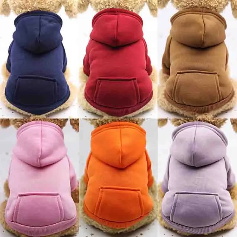 Moletom Com Capuz Roupa Para Cachorro Gatos Animais De Estimação Camisola Cães Pulover