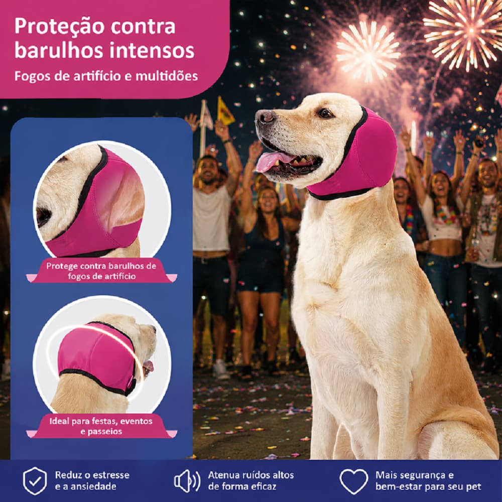 Capas Para Orelhas De Cachorro SKEC , Protetor De Orelha Calmante Cães Antirruído Com Redução De Ruído , Protetores Ajus