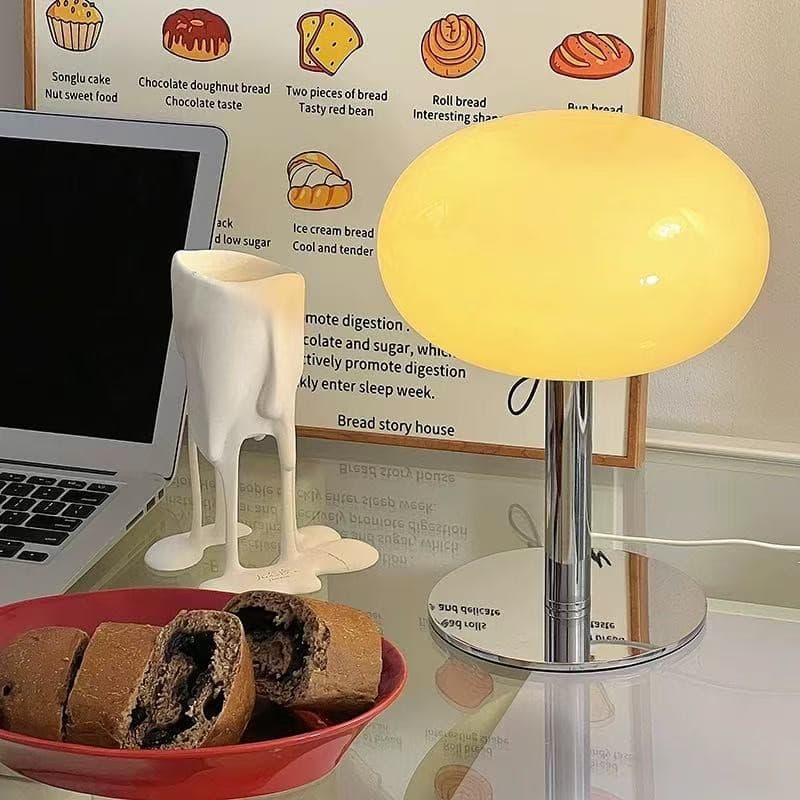 Candeeiro De Mesa Bauhaus, Led De Vidro Criativo Para Pirulito, Quarto, Sala De Estar, Estudo, Luz Noturna Decorati