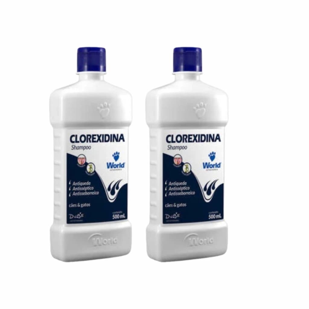 02 Shampoo Dermatite Clorexidina 500ml World
