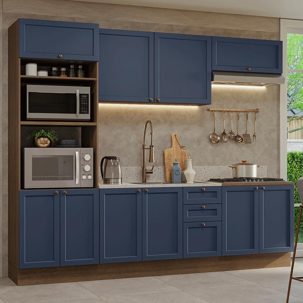 Armário de Cozinha Completa 270 cm Vik Madesa 01