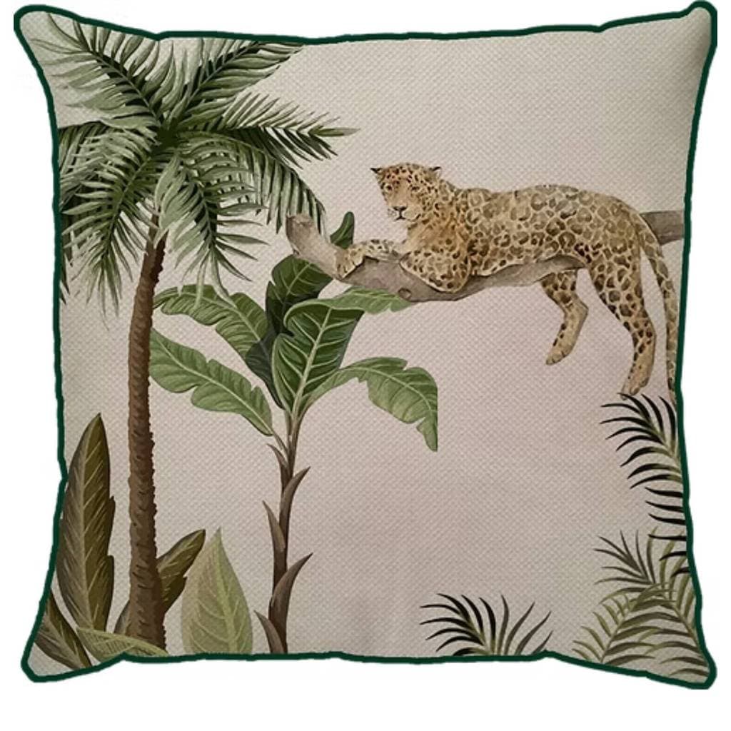 Capa de Almofada Onça c/ Cordão 50cm