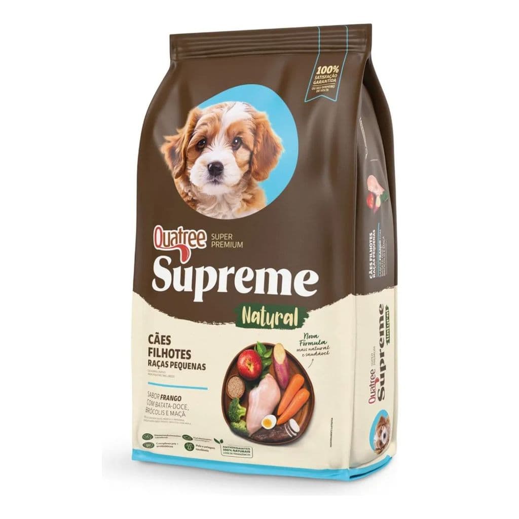 Quatree Supreme Natural Cão Filhote Raças Pequenas 10.1kg