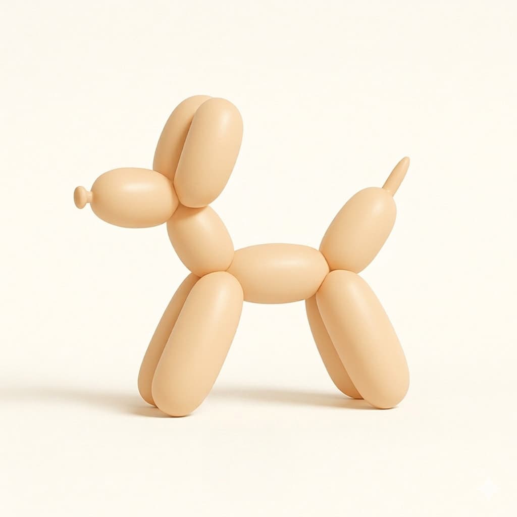 Enfeite Escultura Decorativa Cachorro De Balão Balloon Dog decoração quarto escritório sala para seu lar