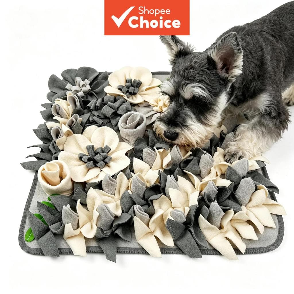 Tapete Farejador Floral Para Cães E Gatos , Brinquedo De Forrageamento Com Base Antiderrapante